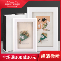 High-end photo studio dried flower hollow eternal flower acrylic photo album making wedding photos wedding wedding commemorative customization