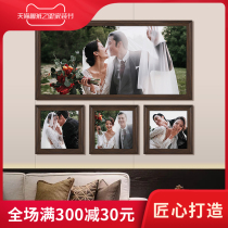Photo studio wedding photos enlarged high-end hanging wall large size wash photos to customize wedding photo frame photo album customization