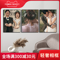 Customized wedding photo enlarged hanging wall wash photo made into crystal photo frame family photo album bedside wedding photo making