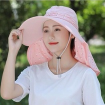 Sunscreen children Summer mask Pale Sun Hat large edge 100 lapped cool cap UV extraction Tea bicycling sun hat