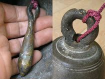 Time Out Hall WD013-Early Horse Help Large Number of Thick Material Chisel Bells Bell-Style Ring Brass Bell Ancient Play Antique Bronze