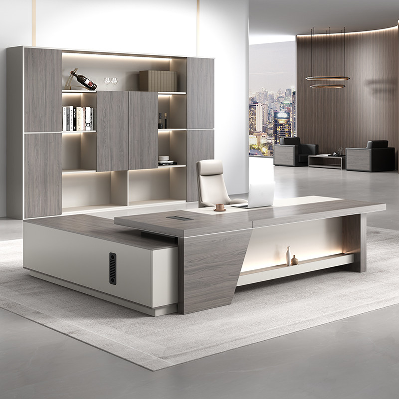 Desk Boss Table President Table Brief Modern Grand Bantai Office Furniture Manager Desk Chair Composition