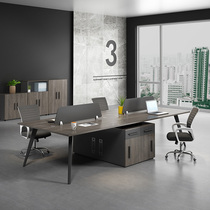 Staff Desk Brief Modern Four-Four Employees Table 2 4 6 People Working Position Computer Table And Chairs Combined Cassette