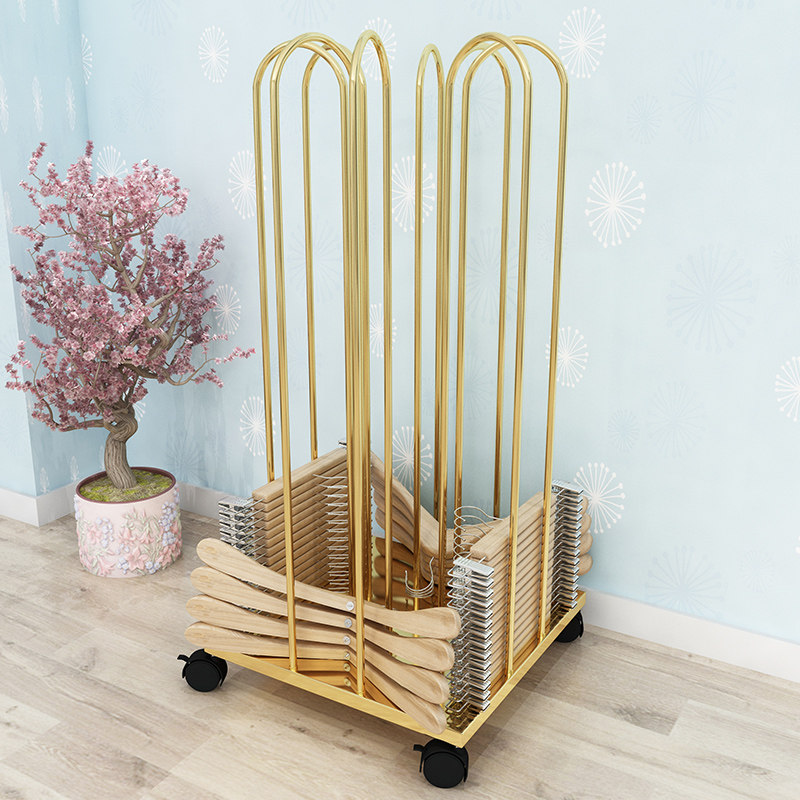 Clothing store storage shelf Simple women's clothing store finishing rack Floor-to-ceiling vertical storage artifact space-saving display shelf