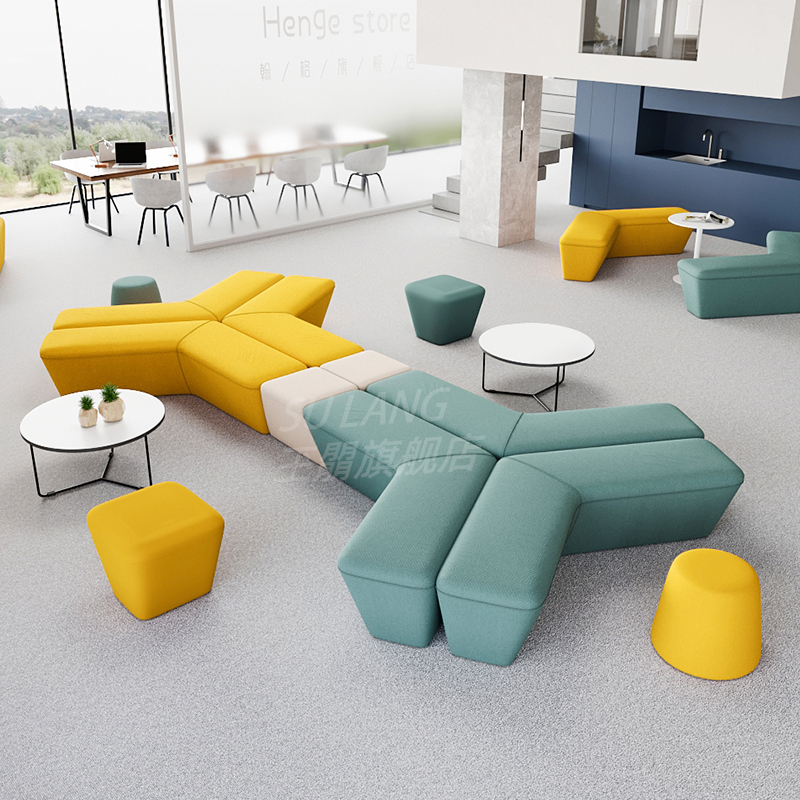 Lounge Sofa Reception Negotiation Waiting 4S Shop Sale Premises Beauty Salon Office Casual Profiled brief Hyundai-Taobao