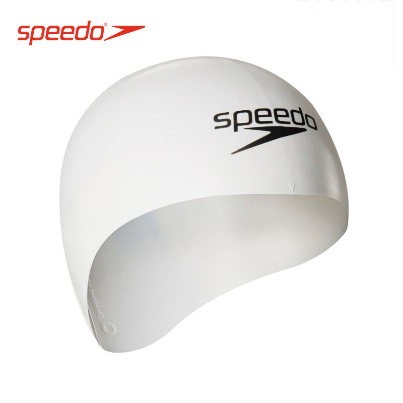 SperedoSpeedo shark skin series swimming cap men and women professional competition training waterproof 3D steel helmets swimming cap
