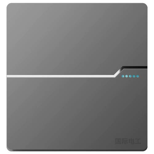 Международный электрик 86 -тип темно -загруженного крупно -пластического серого домашнего выключателя панели с открытой пятью руками.