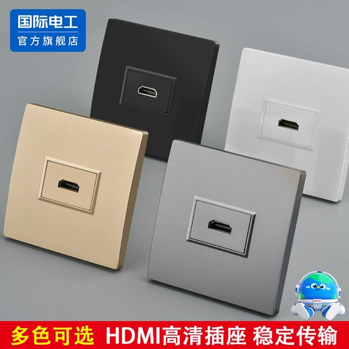 Тип 86, скрытая панель HDMI с прямым подключением, компьютер, HD-мультимедиа, линейный видеотелевизор высокой четкости 4K, настенная розетка HDMI