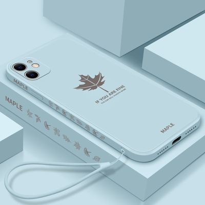 新款适用苹果iphone11promax手机壳带挂绳软液态硅胶镜头全包防摔保护摄像头防尘男女个性创意网红ins风国潮