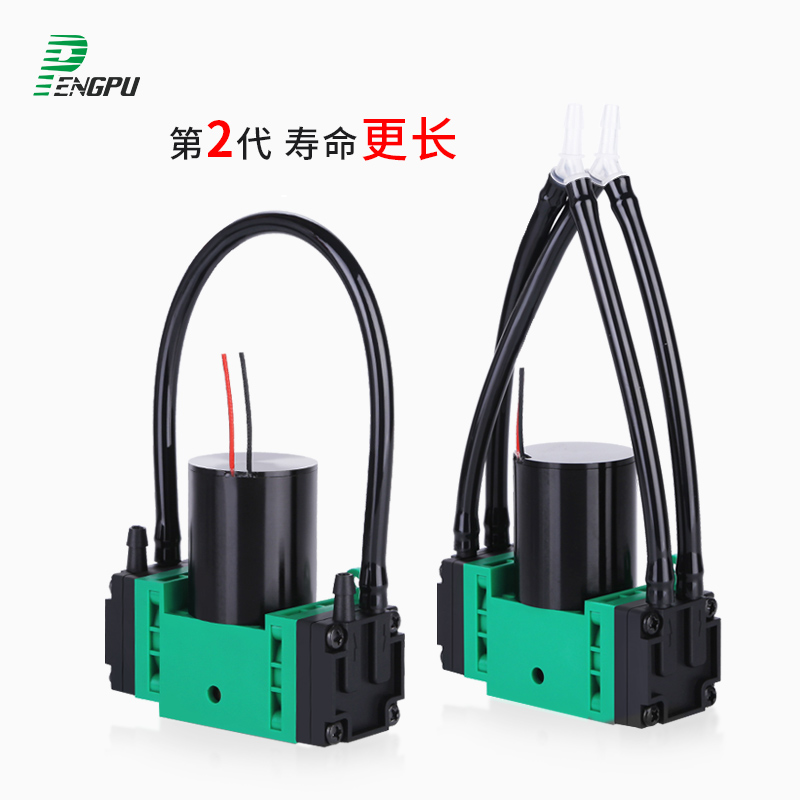 Brushless long life dual - head micro - vacuum pump 12V high - negative pressure diaphragm pump 24V pump VOC sampling pump