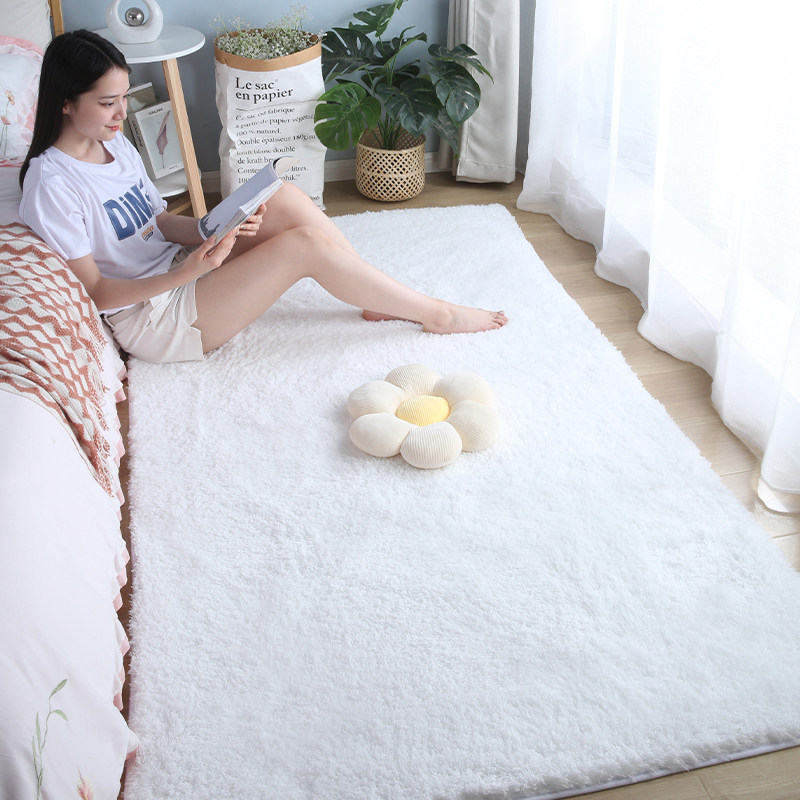 New thickened lamb velvet bedroom carpet bedside blanket girl B girl room master bedroom bed floor mat full living room blanket