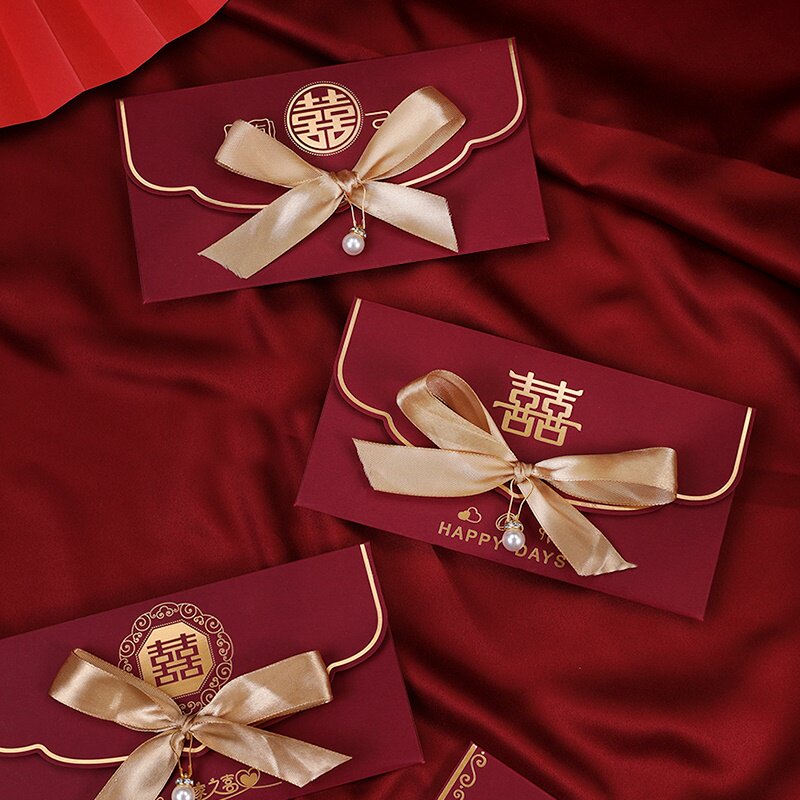 Red Envelopes Wedding with Molecular Girlfriends New Wedding Red Envelope to High-end 2021 New Festive RMBten thousand Wedding Bags