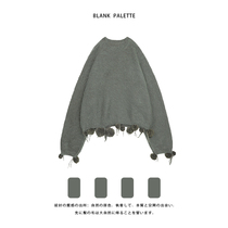 Blank Pallette)) PENDANT BALL DESIGN SENSATION SMALL CROWDWIN SOFT GLUTINOUS SWEATER COMEBACK Lazy Wind Advanced