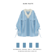 Blank palette) American campus oversize necropolis with a small crowdsourced blue first autumn blouse