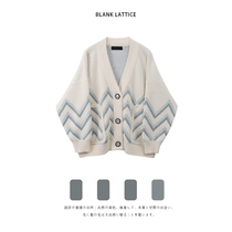 BLANK PALETTE Superior Sweater Sweater Gentle Day Ensemble Thick sweet knit cardigan Lazy Wind Jacket