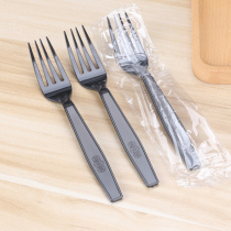 Disposable Fork Independently Packaged Fruit Fork Cake Takeaway Pizza Steak Fork Plastic Salamood Fork Thicken