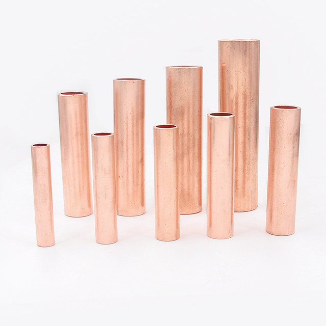Gt Copper Tube, Copper Connecting Pipe, National Standard A-Grade Red Copper, Copper Connecting Pipe Straight-Through Type, Copper Direct Wire and Cable Connecting Pipe