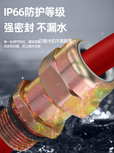 Carbon Steel Galvanized Explosion-Proof Gland Connector G3/4 Metal Explosion-Proof Sealing Joint Bmd-B Explosion-Proof Cable Clamping Connector