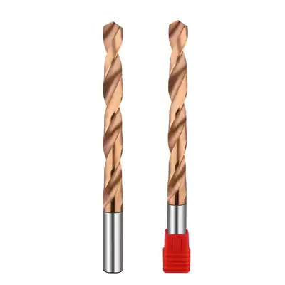 Hanchen CNC tungsten steel extended drill 55 degrees cemented carbide twist drill straight handle coated tungsten steel drill nozzle 3-17*150
