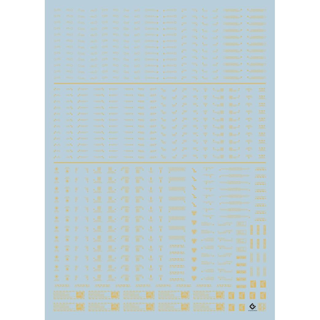 (EVO)MG 1:100 NC05 HIQ style (general warning) special water sticker (hot stamping hot silver)