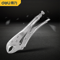 Del multi-functional forceps C- shaped pliers Industrial grade round mouth manual afterburner pressure pliers to fix the strong clamp