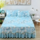 Bộ khăn trải giường cotton chống trượt 3 mảnh cotton toàn bộ 1,8m 1,5m ga trải giường nệm trải giường một mảnh ga trải giường ga trải giường - Váy Petti