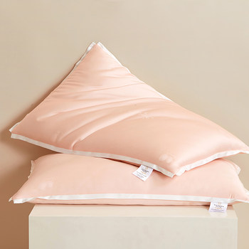 Pillow, Low Pillow, Silk Pillow, Ultra-Soft Sleep Aid Pillow, Cervical Spine Protection, Sleep Aid, Home Use, Pair of Adult Summer Thin Pillows