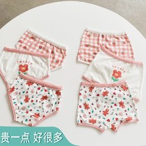 Girl Pants Pure Cotton Flat Corner Triangle Woman Baby 3 Year Old Child Baby Girl Bao Shorts Wearing No Clip pp