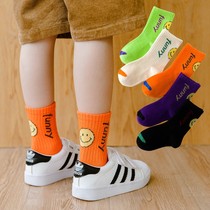 Boy socks pure cotton spring autumn 10-12 years 2 boys girl child CUHK child midcylinder socks spring