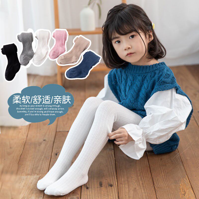 Baby Even Pants Socks Spring Autumn Season Pure Cotton Thin meat Bottoms Children Socks Girl Pants Girl White Pants Socks fall