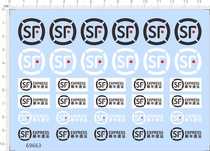 Car Model 1:24 Truck Truck Container Truck (SF Express) Special Water Sticker (69663)