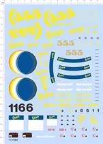 Car model Subaru Impreza 555 Rally (universal pattern) special decal (74348)