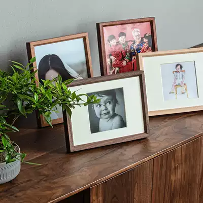 Traditional right-angle solid wood picture frame framing custom washing photos and photo frames to make a table frame creative hanging wall combination