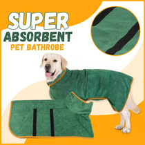 Pet absorbent bathrobe quick-drying towel clothes full package medium and large dog bathing warm bathrobe bath towel universal