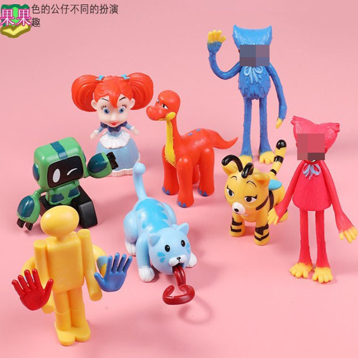 Sausage Monster Bobby's Playtime Rainbow Friends Banban Garden Toilet Man Toy Figure