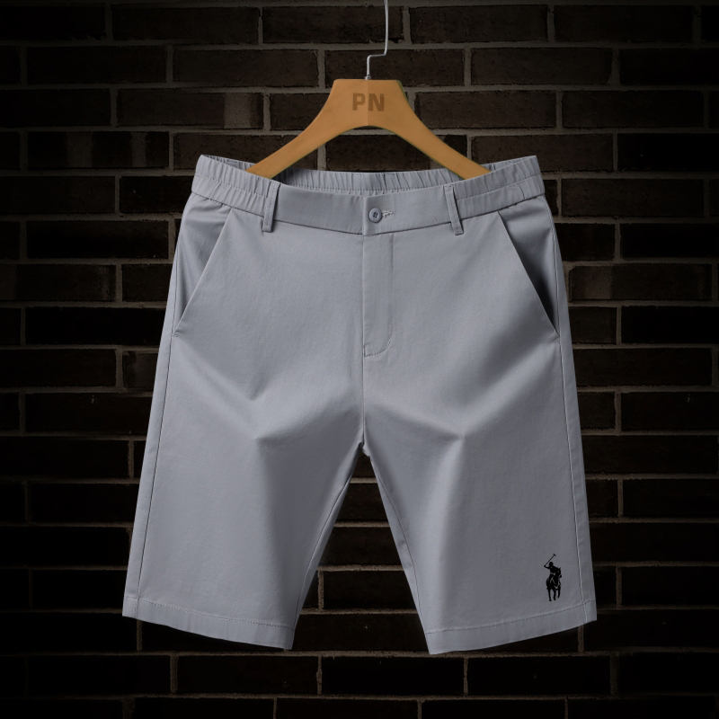 Men's Summer Business Casual Pure Cotton Sports Shorts, Paul Golf Straight-Leg Beach Work Shorts