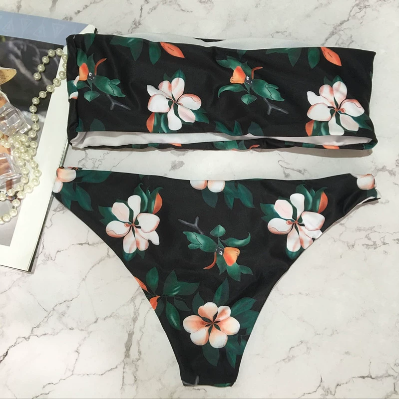 2018 mới in bikini nữ gợi cảm áo tắm hàng đầu châu Âu và Mỹ chia áo tắm nổ mẫu bikini ao tam dep