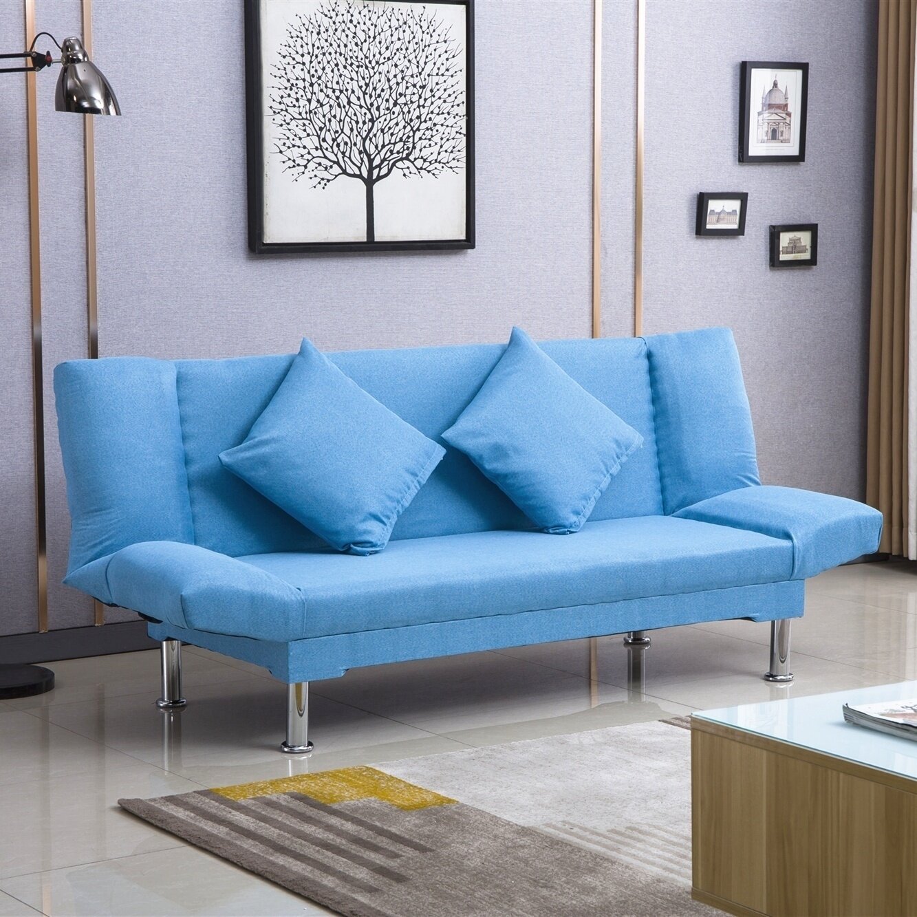 Tatami Beauty Fat Shop Apartment Lazy People Net Red Trio Mini Beauty Salon single Living room Dual-purpose sofa bed Sofa Bed Fold