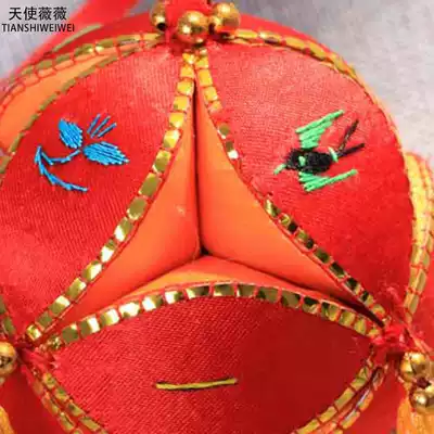 Hydrangea 12cm Guangxi specialty Zhuang ethnic characteristics handmade ethnic craft gift decoration high quality embroidery