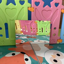 Baby Early Teach Mirror Safety Mirror Infant Puzzle Enlightenment Cognition Explosion-proof micro-deformation Haha mirror 04-3 years old
