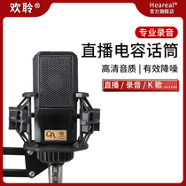 Anchor sound card microphone set Internet celebrity live singing recording mobile phone computer general professional capacitor microphone