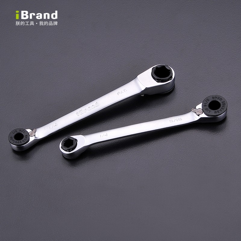 Imported dual-use screwdriver multifunction short ratchet Mini small bidirectional quick double head 6 3 wrench hexagon