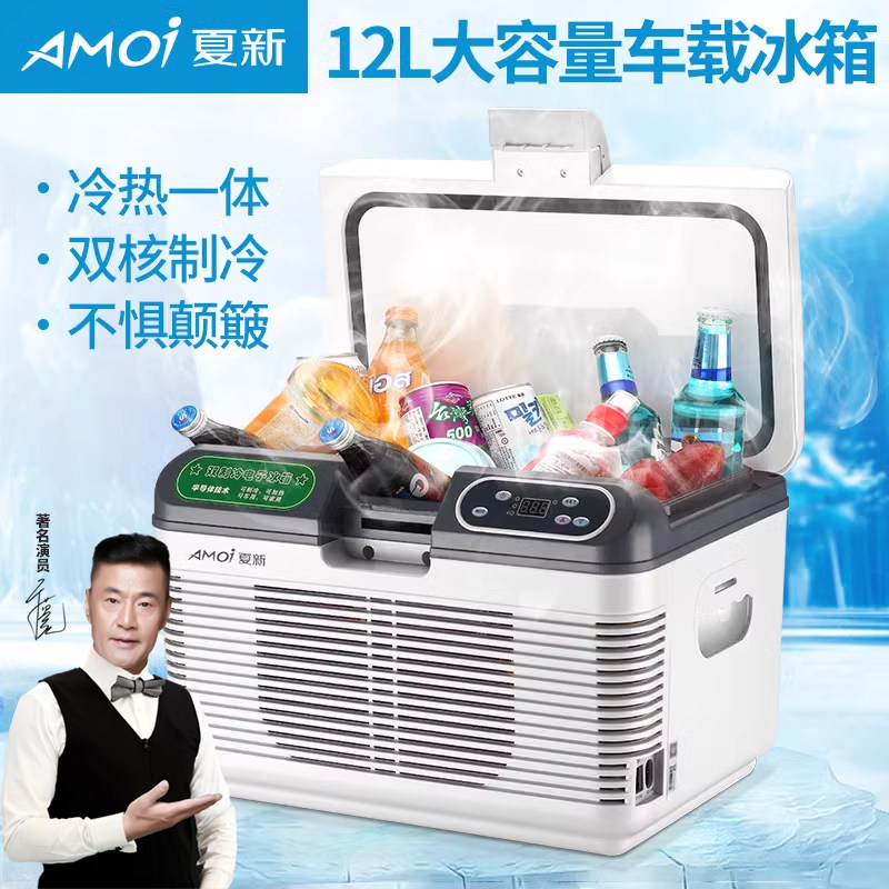 Xiaxin 車載冷蔵庫、車内/家庭用兼用冷却、寮用小型ミニ定温ポータブル牛乳保存インスリン冷蔵庫