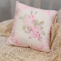 Throw pillow living room cushion sofa office pink rose bow throw pillow bedroom pillow short plush warm throw pillow