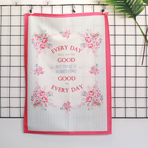 Small earth hanging cloth European style pink bow flower cluster background cloth living room decoration cloth ins tapestry wallcover