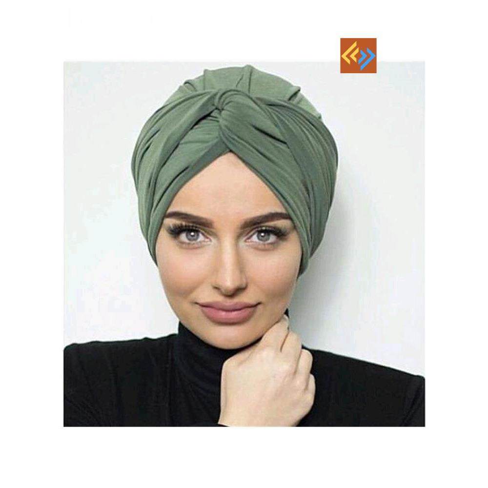 trendy suede turban cap – plain color women’s headwear