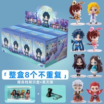 The Fighting Romana Blind Box Paparazzi Tang Three Little Mancer to organize Cartoon Peripheral Character Model Doll Doll Swing Toy