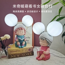 Mitch Lamp Creativity Wedding Cute Cartoon Table Lamp Children Princess Room Bed Head Lamp Girl Bedroom Small Night Light Decoration