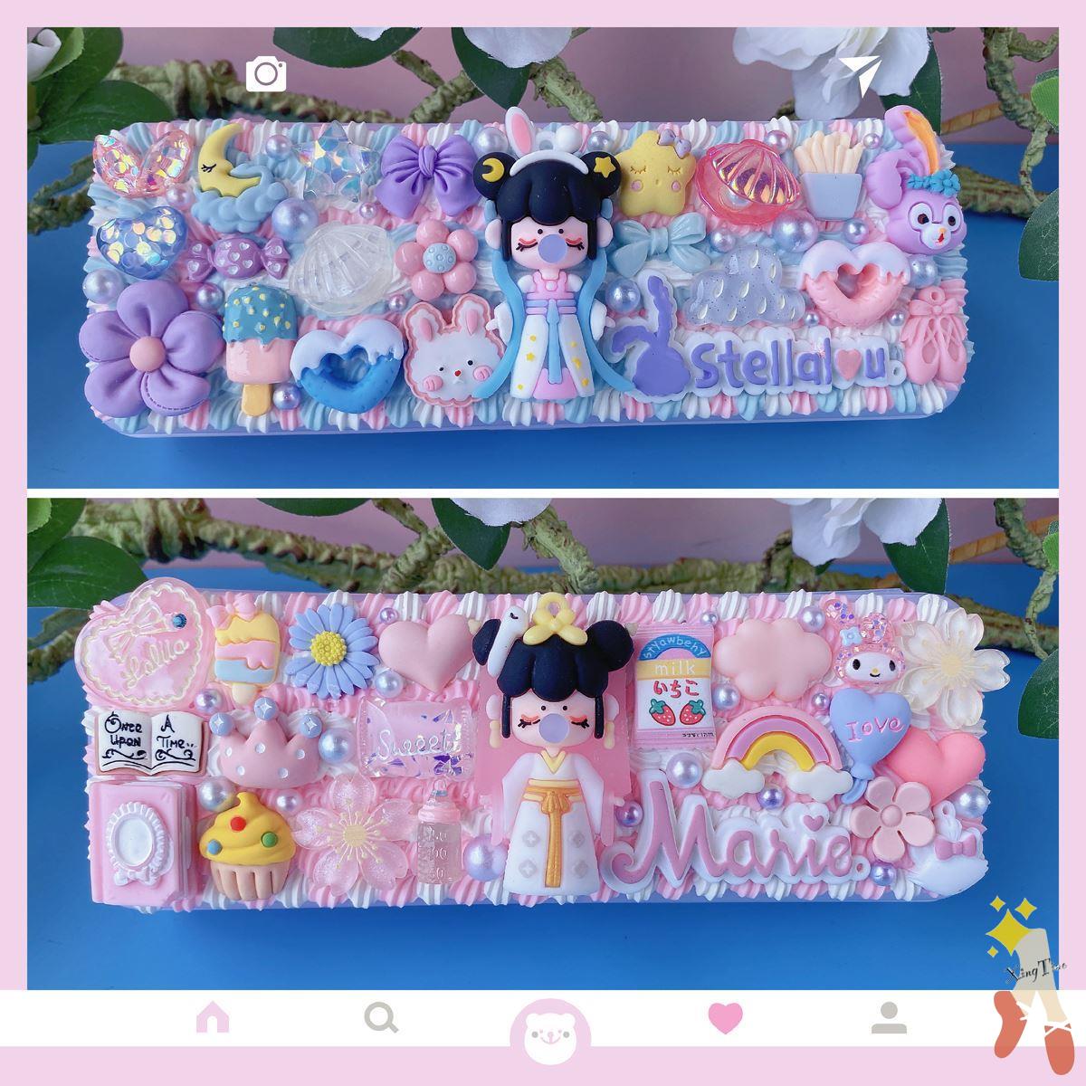 Diy Stationerbox Creative Children Cornetto Functionality Diy Stationbox MaterialPackage MaterialPackage Homemade Cream Rubber