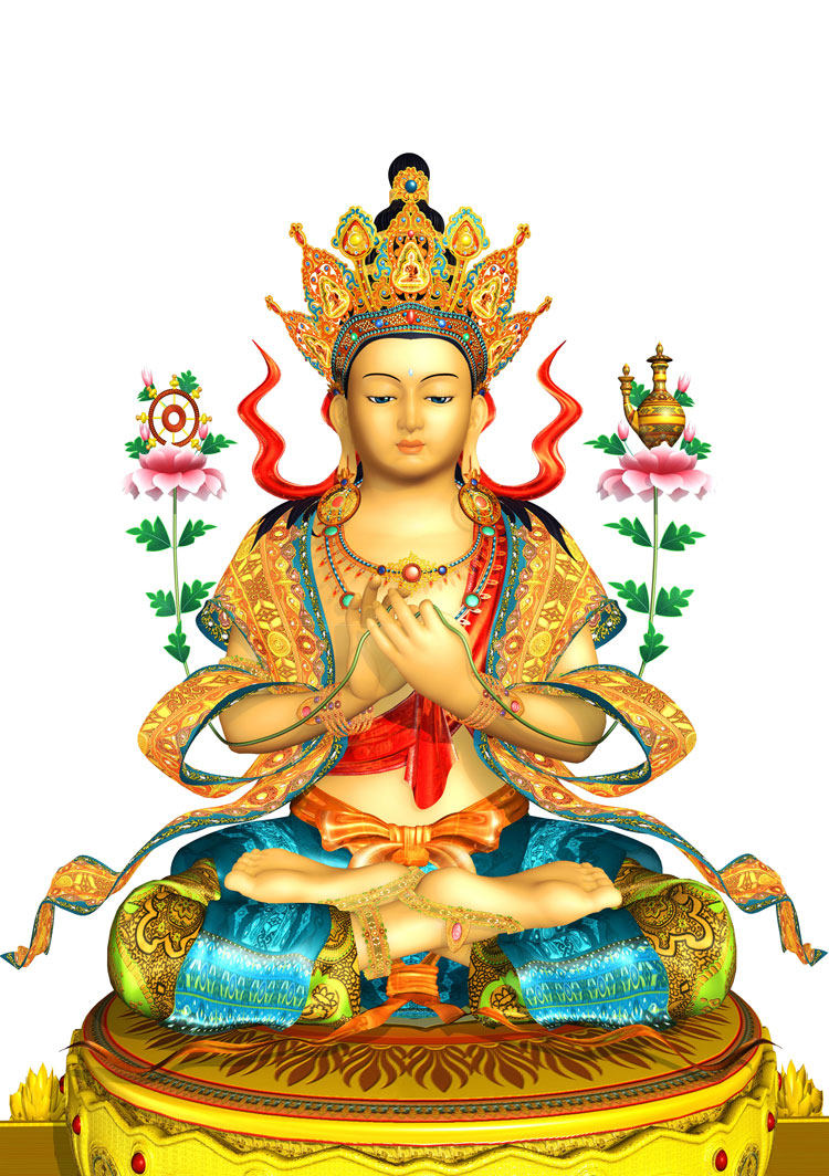 Customized Maitreya Buddha portrait Maitreya Bodhisattva Buddha portrait photo paper plastic seal Tianguan Maitreya picture crystal table